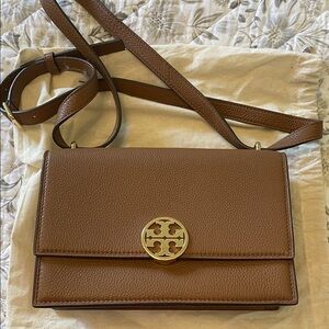 Tory Burch Brown Leather Crossbody Bag